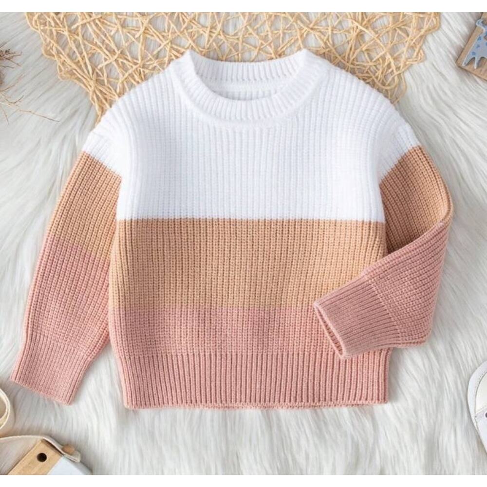 SHEIN KIDS Colorblock Knit Sweater 2-3T‎